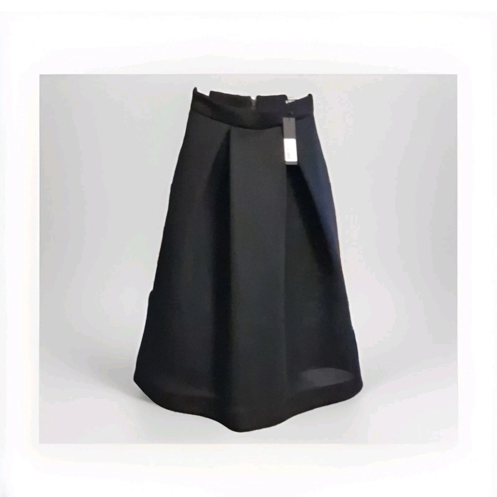 NICHOLAS Black A-Line Midi Skirt